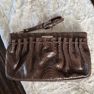 Le Tanneur Leather Clutch/Wristlet